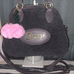 Juicy Couture Rabbit Faux Sherpa Dome Satchel